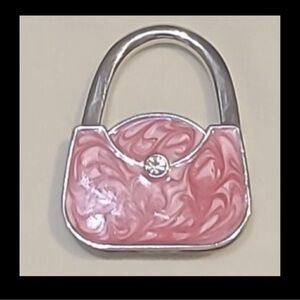 Elegant Pink Swirl Handbag hanger NWT